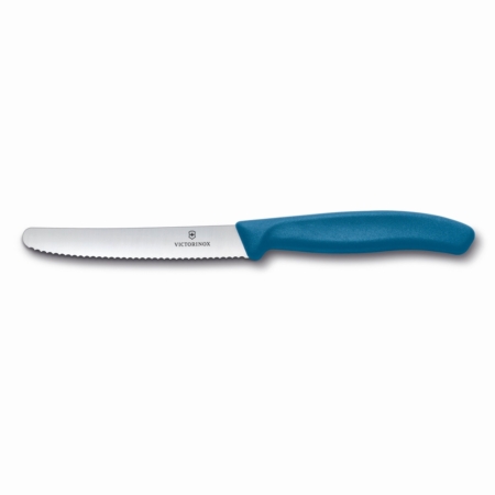 Victorinox coltello tavola seghettato colore blu