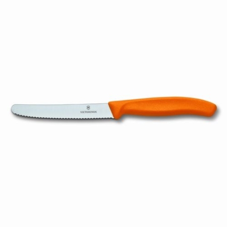 Coltello da tavola seghettato arancione VICTORINOX