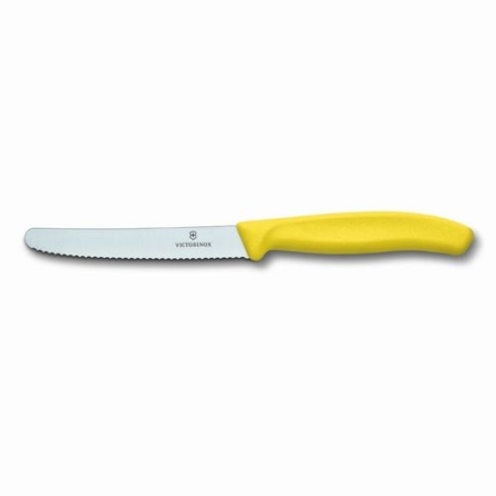 Coltello da tavola seghettato giallo VICTORINOX