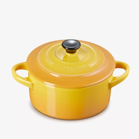 Mini-casseruola rotonda in gres smaltato LE CREUSET giallo nectar