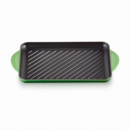 Bistecchiera rettangolare in ghisa 32,5 x 22 cm LE CREUSET verde bamboo