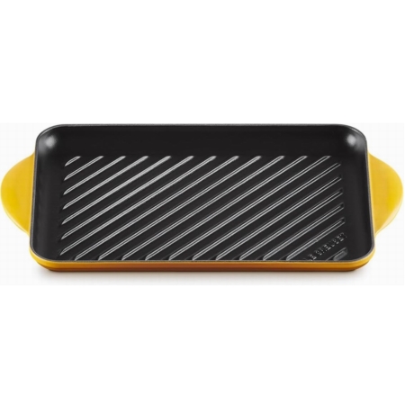 Bistecchiera rettangolare in ghisa 32,5 x 22 cm LE CREUSET giallo nectar